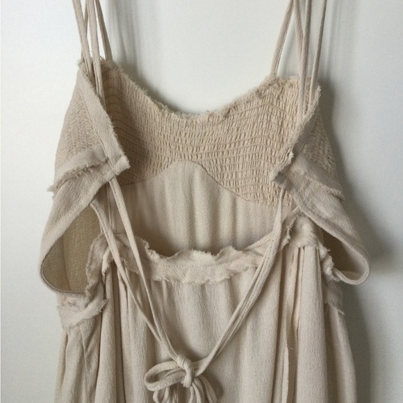 NEW Zara X Renewcell Ecru Corset Sundress Viscose Maxi Long Strappy Dress M - Picture 9 of 16